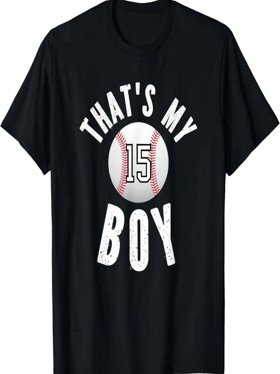 That s My Boy Baseball Number #15 T-Shirt S разноцветный