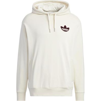 adidas Originals Trefoil Logo Print Pullover Hoodie Men Hoodies Beige HY7230