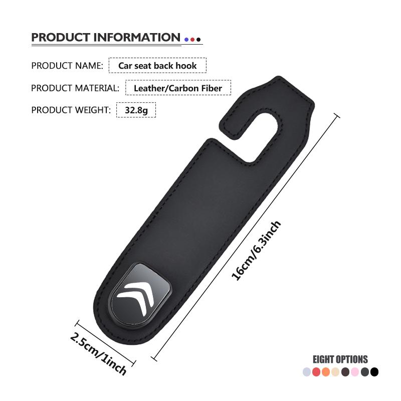 Auto Rücksitz Aufbewahrung Hängehaken Handtaschen Kleiderhalter Für Citroen C4 C3 C5 C1 C2 C6 VTS C4L DS3 DS4 DS5 Grand Berlingo