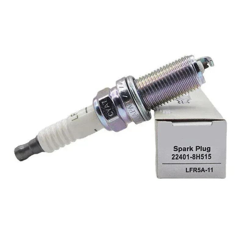 4/6pcs 22401-8H515 LFR5A-11 Nickel Spark Plug fit for Nissan Armada Almera N16 V10 Primera P12 WP12 X-TRAIL T30 Patrol Y61