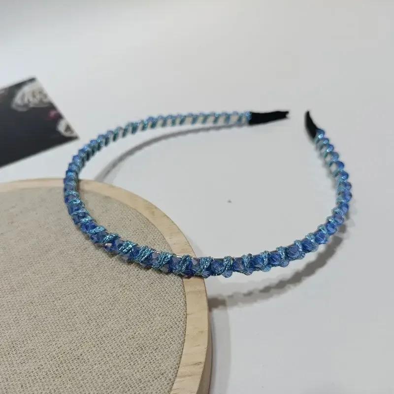 Mode Kristall Lünette Headwear Frauen Stirnband Mädchen Vintage Haar Bands Haarband Hoop für Hochzeit Party Haar Zubehör
