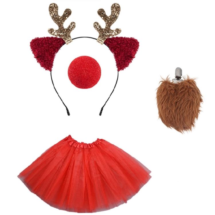 Adjustable Hair Hoop Suit Festives Wear Headbands Seasonal Celebration Hair Hoop for Christmas Event and Cosplay
