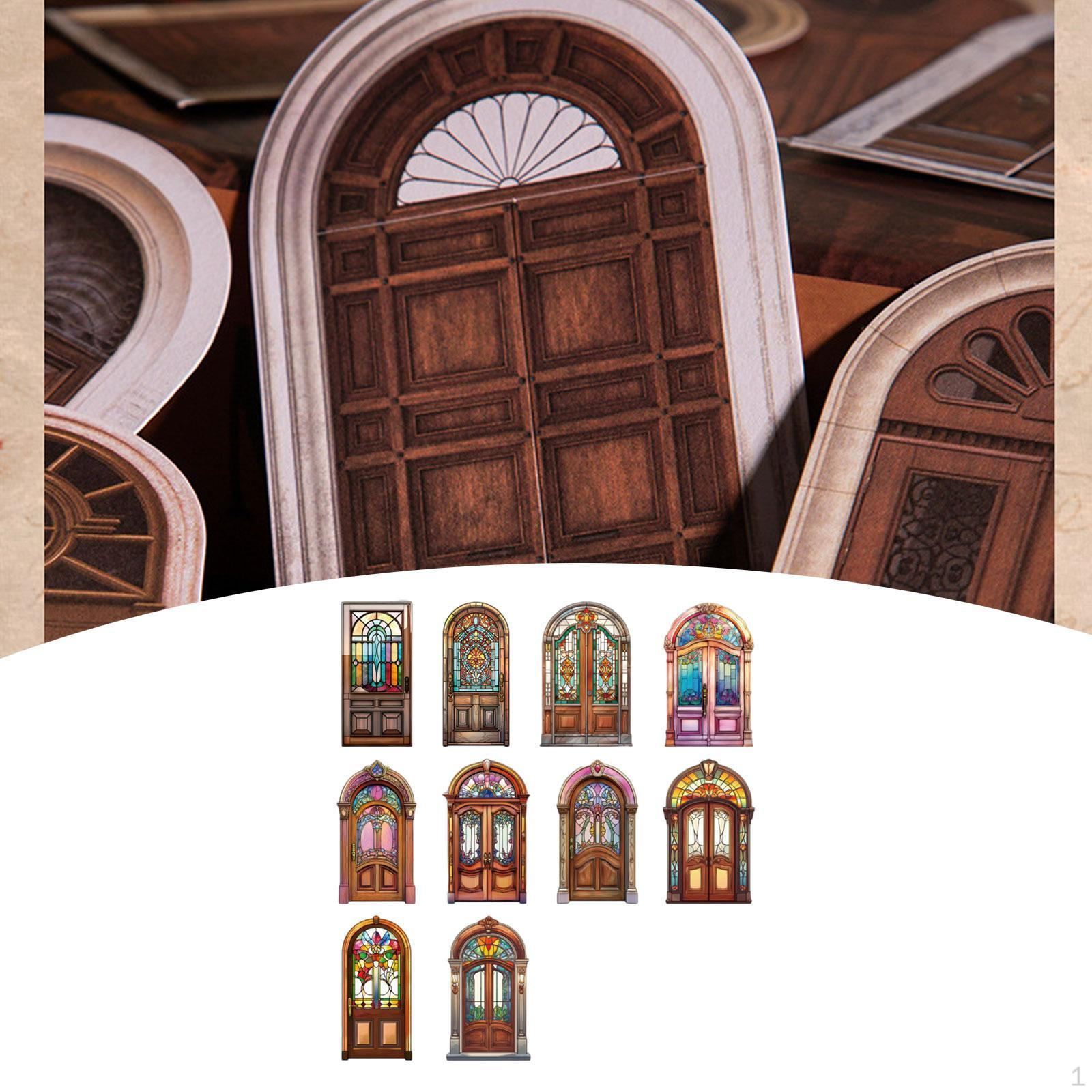 

10 штук Декоративная бумага для скрапбукинга Картон Наклейки Эстетичный Винтажный с узором style F