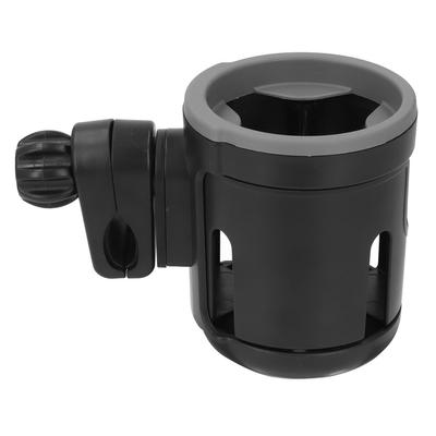 2 In 1 Stroller Cup Holder Foldable Anti Slip 360 Deg Adjustable Double Bottle Holder for Treadmill