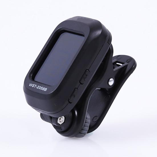 Guitar Tuner LCD Display Compact ABS Clip On Chromatic Digital Tuner for Guitar