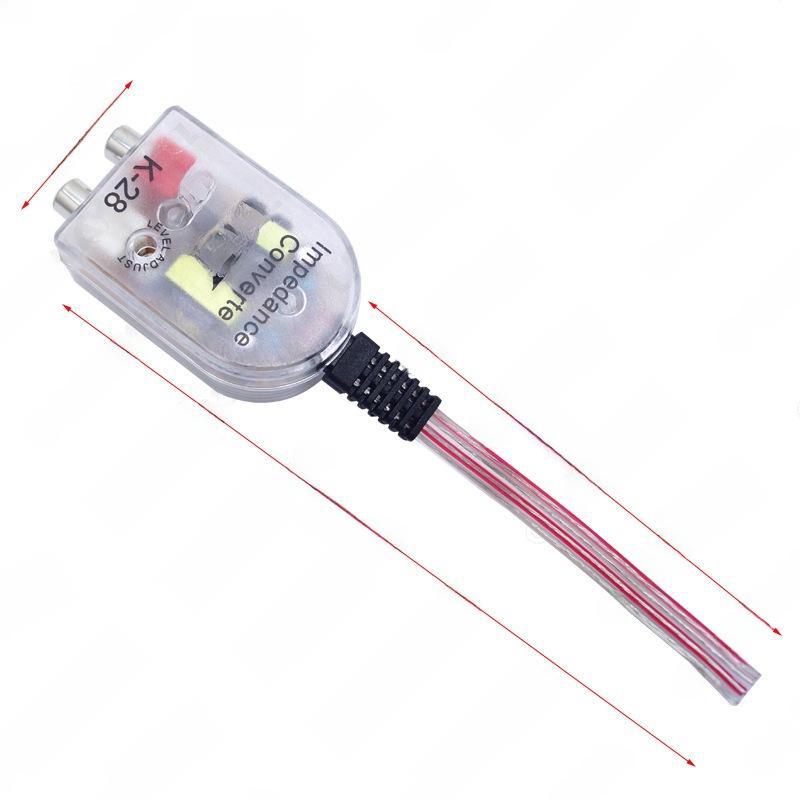 Car Audio High to Low Frequency Voltage Converter and Output Connector