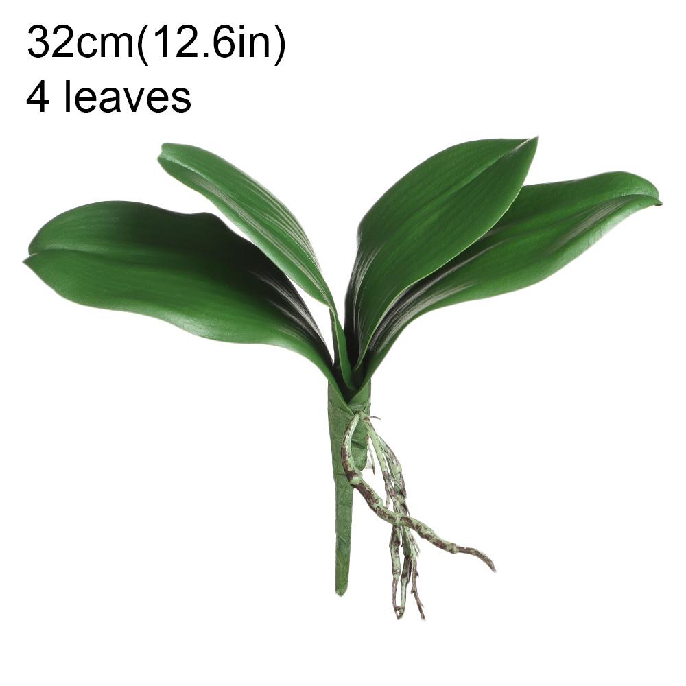 1PC Simulation Leaves Phalaenopsis Leaf Artificial Plants Plastic Grass Flowers Orchid Leaves Wedding Festival Spring Home Decor