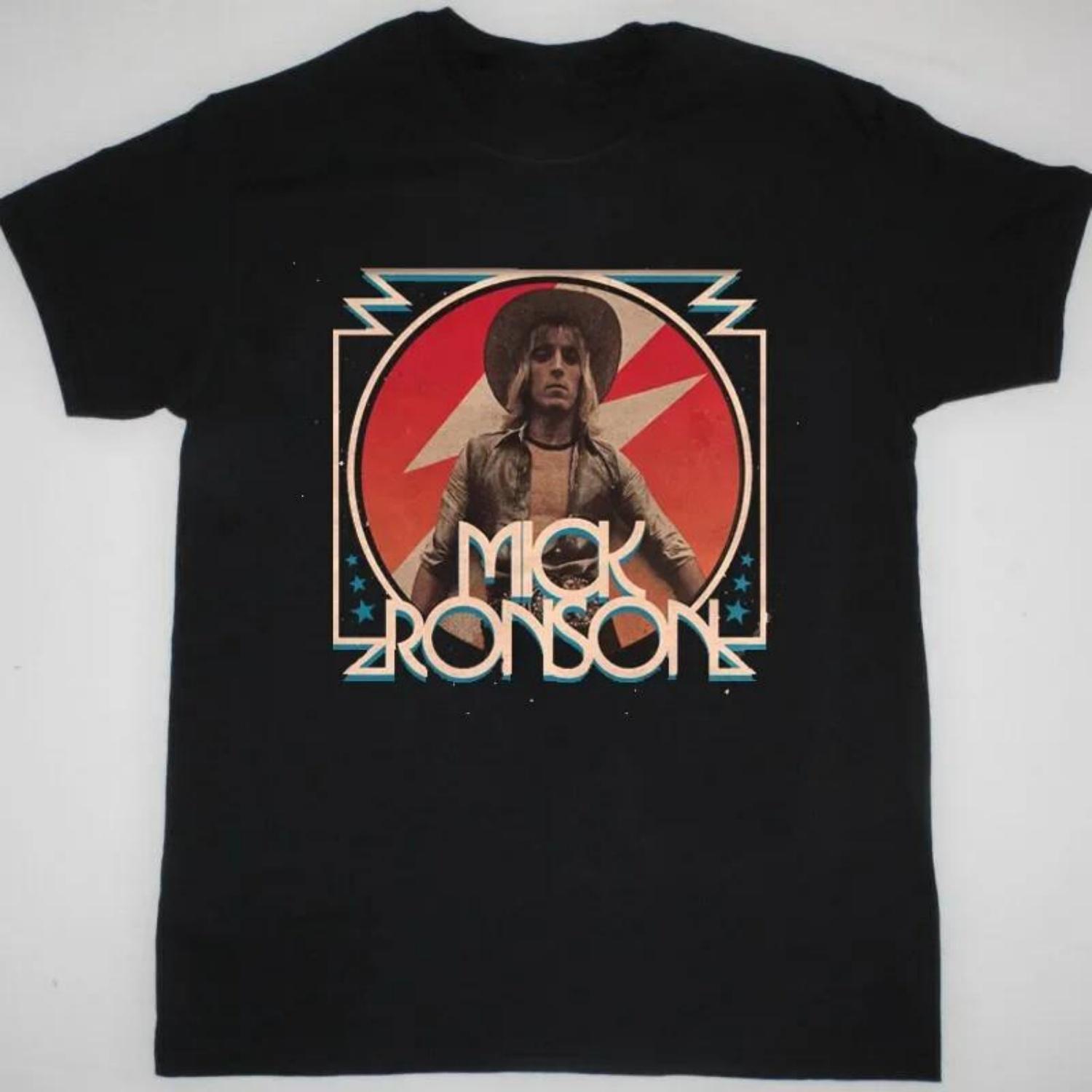 

SALE Mick Ronson –Live On The Old Grey Whistle Test Black All Size Men s Shirt Unisex T-Shirt S чёрный