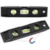 Magnetic Torpedo Level, Spirit Level 3 Bubble Level Torpedo Magnetic Level Bubble Measuring Tool (6 Inch)