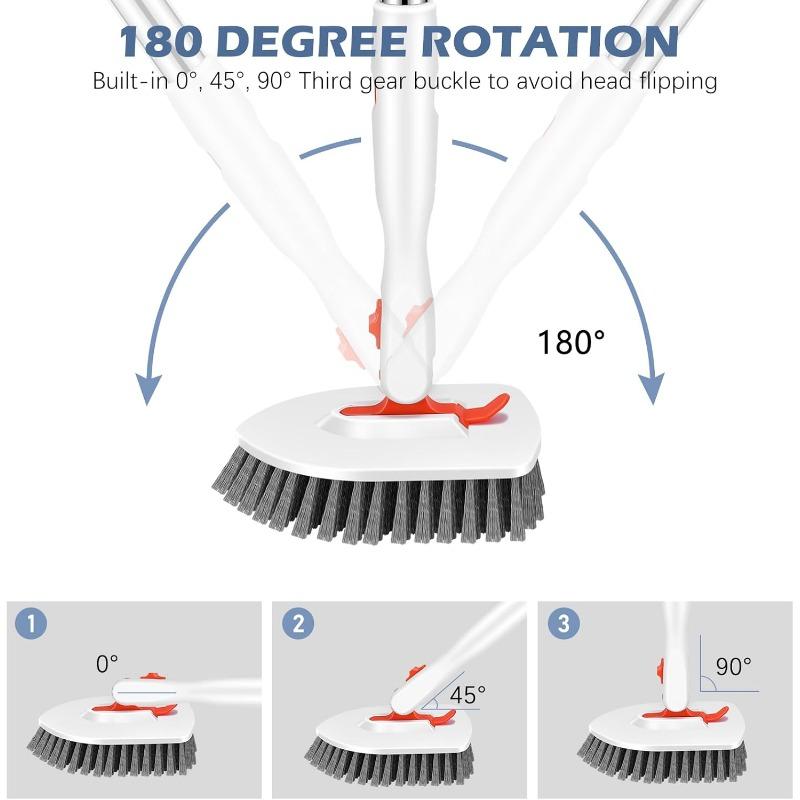 Floor Brush Bathroom Cleaning Brush Wash Floor Seam Bathtub Brush Bathroom Tile Sponge Scrubber