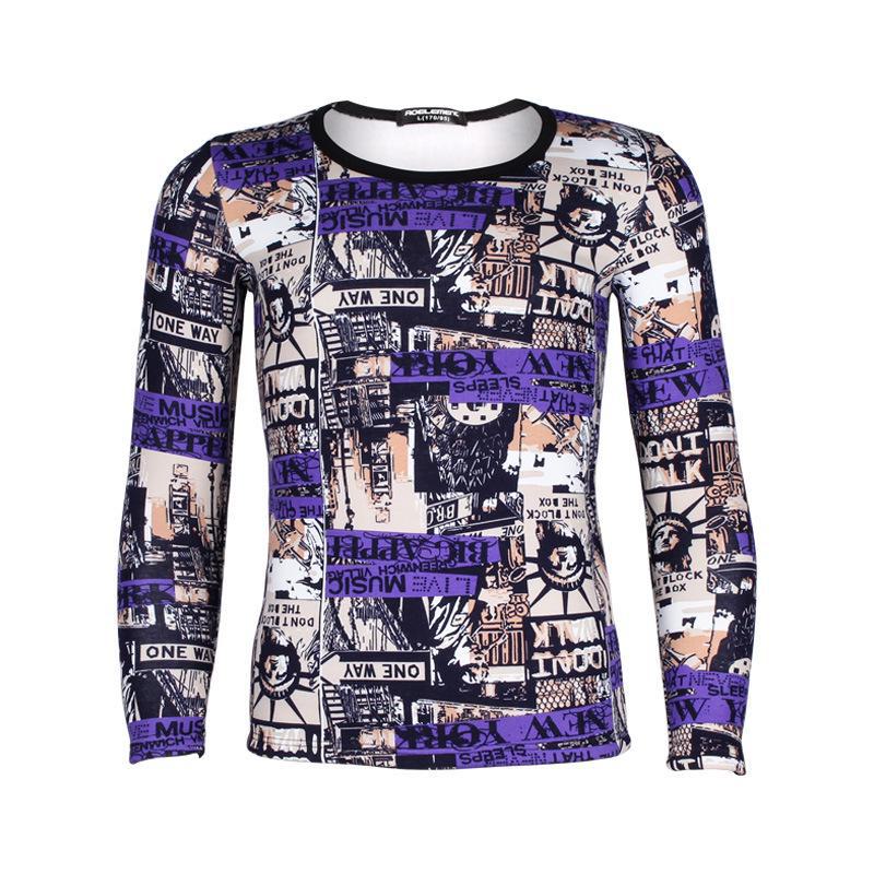 Men's Thick Velvet Round Neck Sweater: Warm Cotton Winter Base Layer