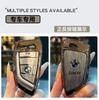 Leather  Car Remote Key Case Cover Shell Fob For BMW X1 X3 X5 X6 X7 1 3 5 6 7 Series G20 G30 G11 F15 F16 G01 G02 F48 Keyless PS9