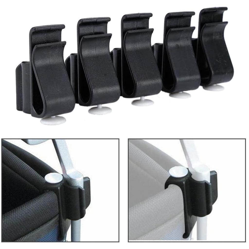 10Pcs Golfs Putters Clamp Holder Club Clip Marker Golfs Club Bag Clips On Putters Clamp Plastic Black Putting Clip