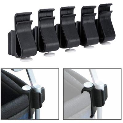 10 Piezas Clip para Bolsa de Golf Soporte Abrazadera para Putter Clip para Putter de Golf Organizador Marcador de Bola Plástico Negro Clip para Putting Fácil de Usar