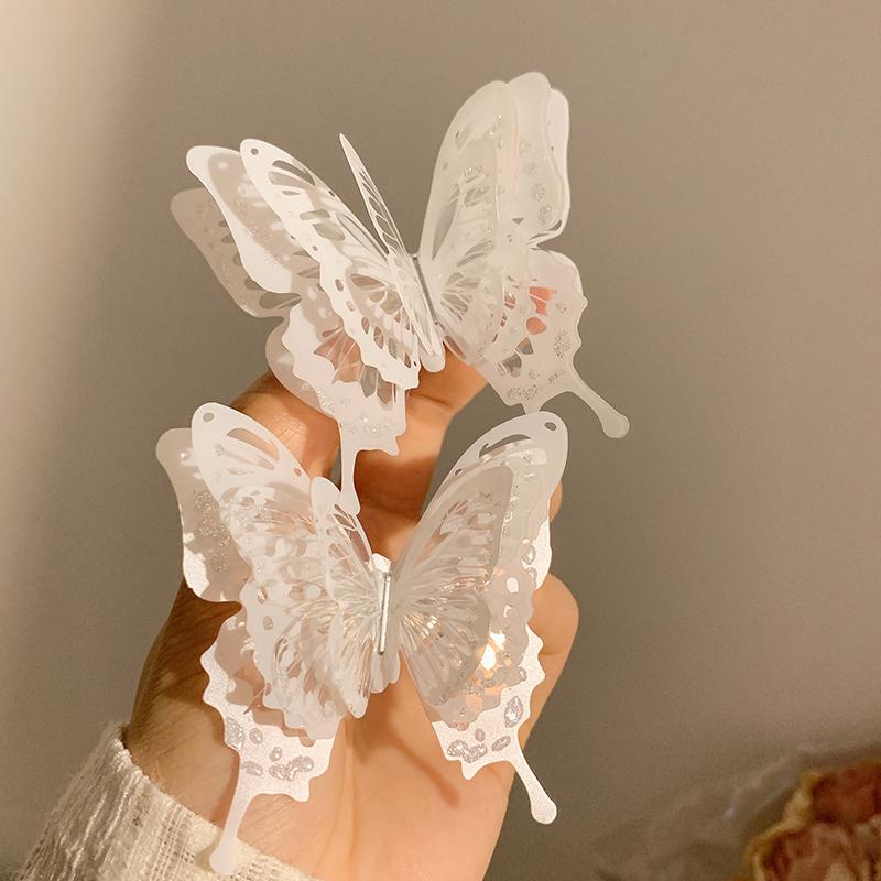 Motýl Super Nesmrtelný Nový Čínský Motýl Stereoskopický Vysoké Kvality Unikátní Design Temperament Vlasová Spona