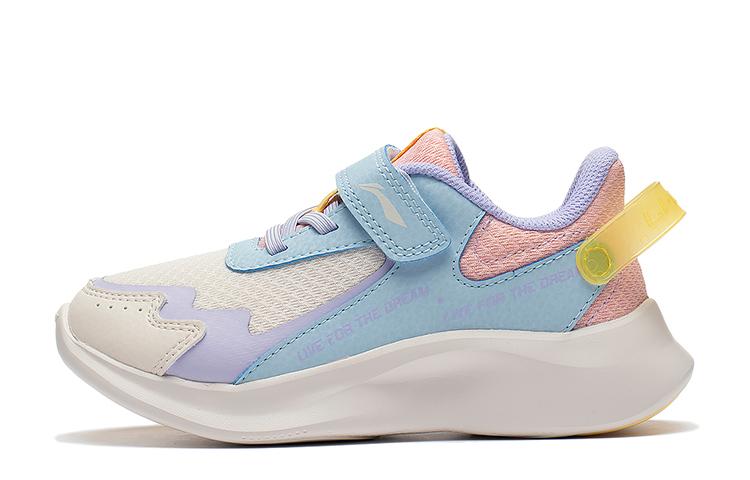 Li Ning YOUNG Slip Resistant Abrasion Resistant Kids Lifestyle Shoes Classic, Color Block Kids  YKNS114-2 27