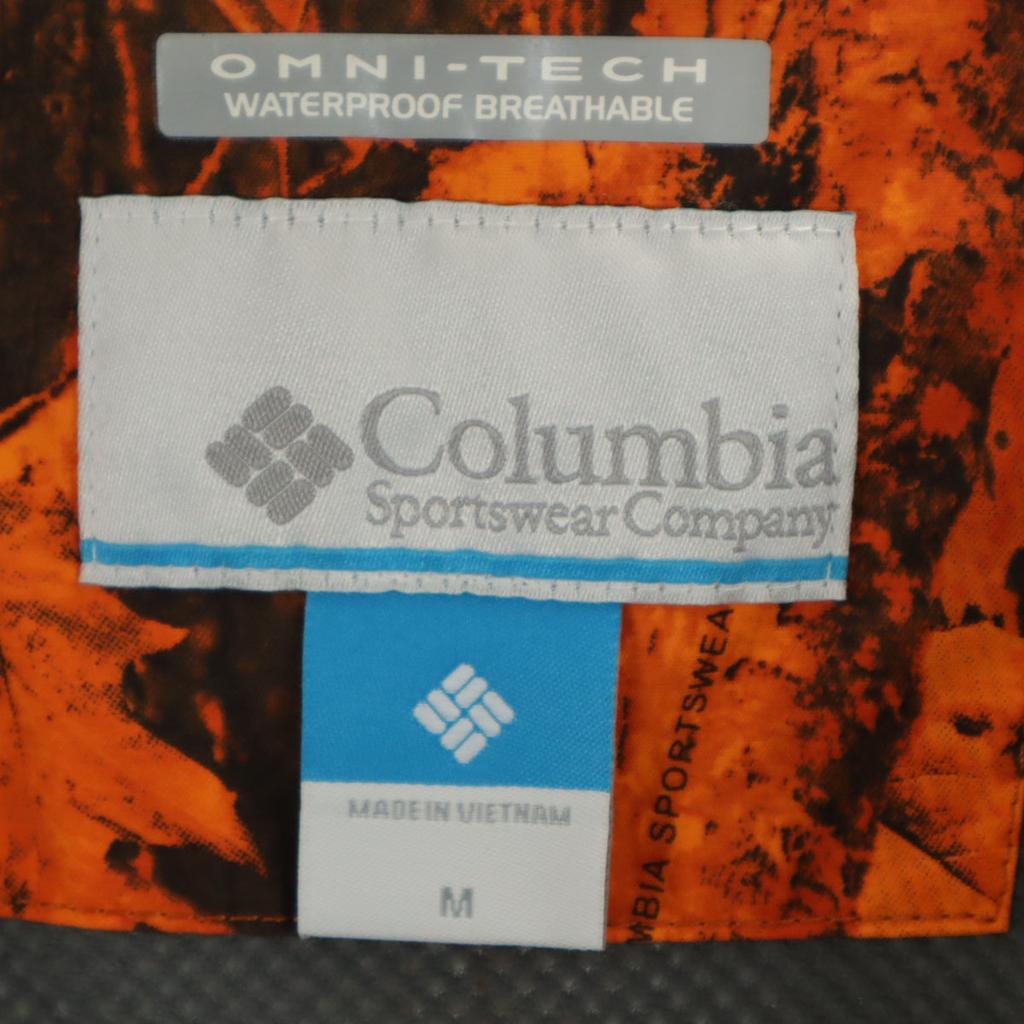 Columbia snow board Nylon jacket M Orange Outdoors Men's Used