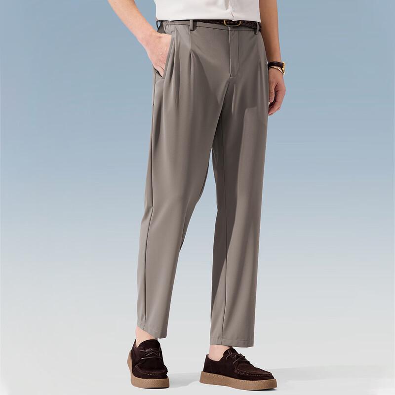 Judger Herren Seidenmischung Tapered Business-Hose