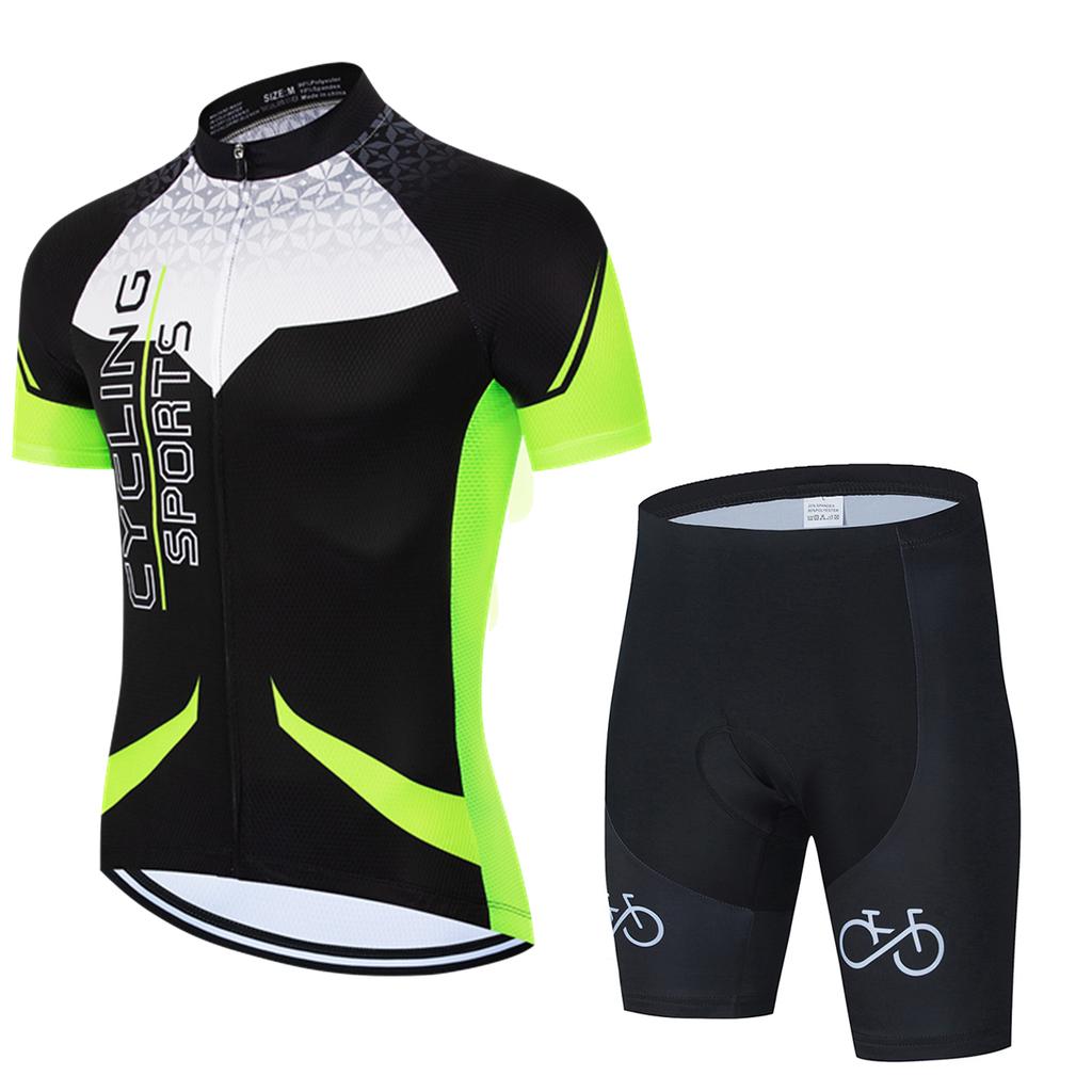 2026 New Men Summer Short Sleeve Set Breathable Racing Sport MTB Bicycle Clothes Outdoor Bike Uniform  2026 Breathable Cycling Suit Set