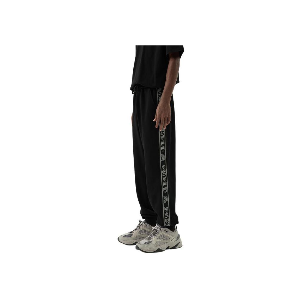 Sprayground Shark Versatile Letter Minimalist Comfortable Casual Pants Unisex pants Black W0812117