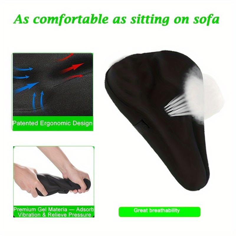 Bike Seat Cover, Gel Padded Bike Seat Cushion For Men Women, Comfort And Extra Soft Seat Cover, Fits Mountain And Road Bikes