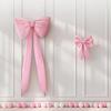 2 Pcs Bow Decoration Bow Themed Room Backdrop Decor for Wedding Birthday Party Engagement Bachelorette Baby Shower Door Wall Decoration