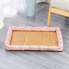 Pet Summer Mat Cat And Dog House Pet Ice Mat Cat And Dog Comfortable Cold Nap Floor Mat Linen Nylon Durable Pet Bed