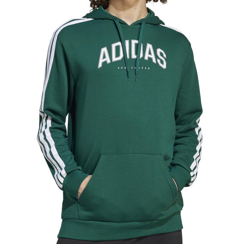 Adidas Sweatshirts Men's Green Hooded Moderate JV6506