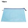 10pcs Mesh   Bag   File Folder PVC Transparent Information Pack Document