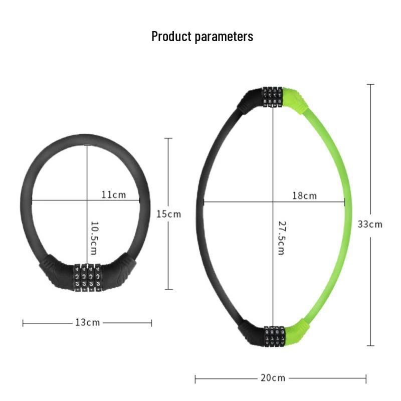 Portable Anti-theft Electric Motorcycle & Bicycle Combination Lock for Bikes and Children's Rings