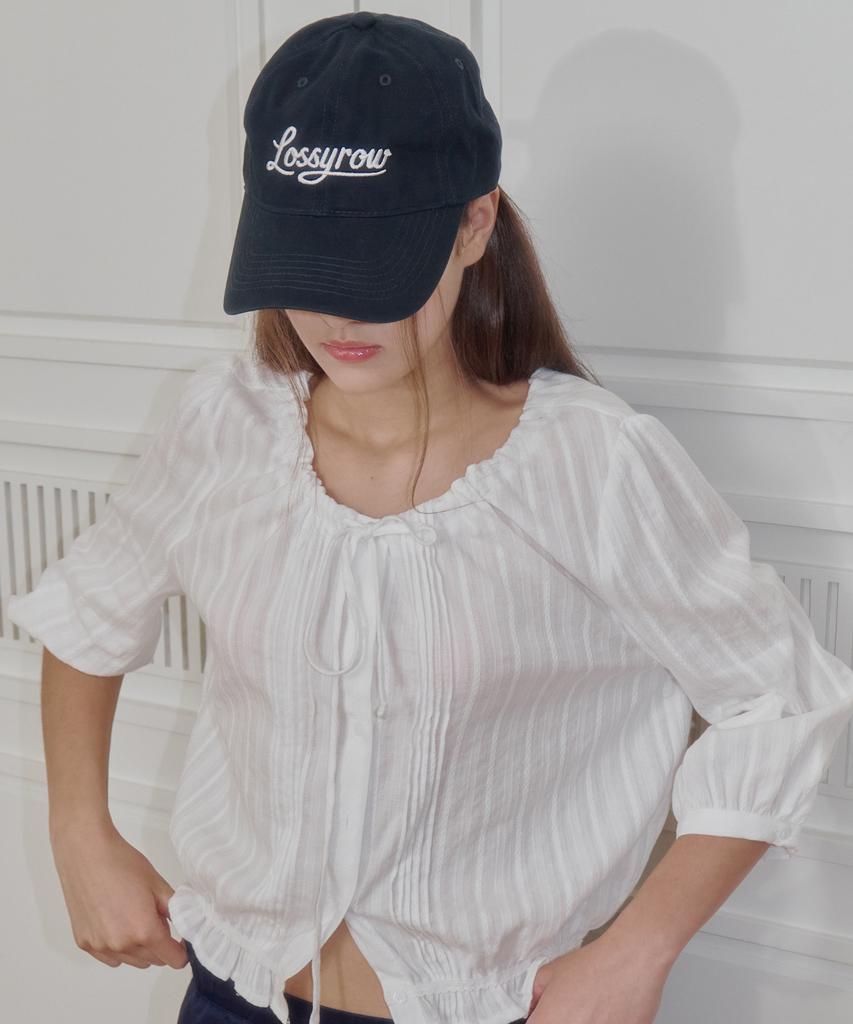 LOSSYROW Script Logo Washed Ball Cap