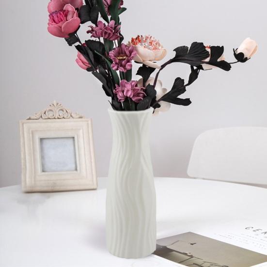 Jarrón de Plástico Minimalista Jarrón de Flores Moderno Centro de Mesa para Fiesta Jarrón para Flores Frescas o Secas Arreglo Floral