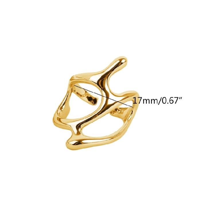 Gold Silver Color Trend Vintage Elegant Ring For Women Party Jewelry