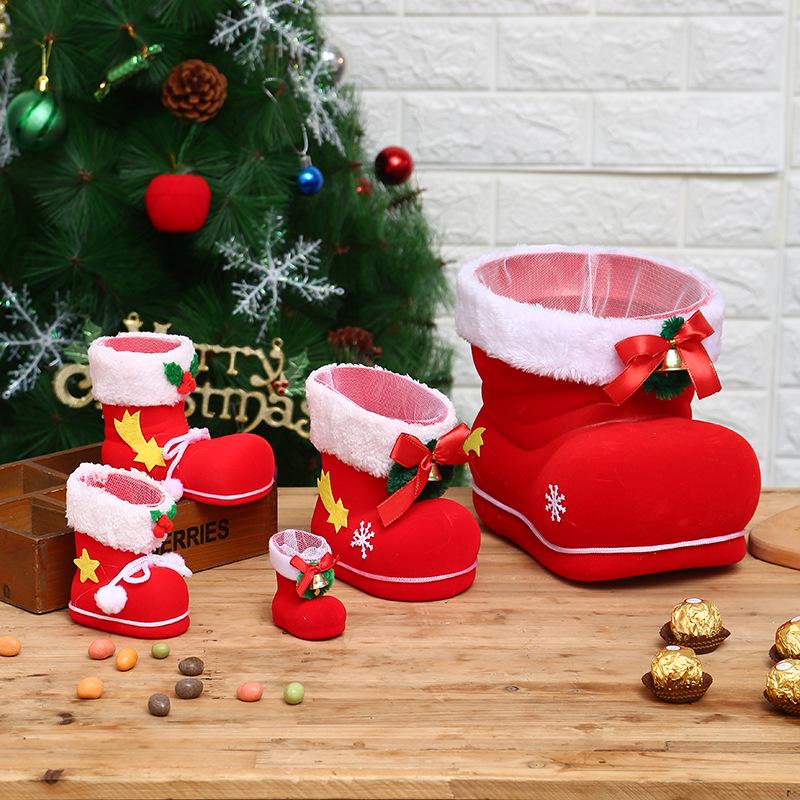 Creative Christmas Stocking Candy Boot Gift Bag - Small Ornament & Decoration