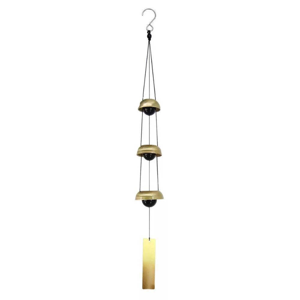 Vintage Temple Wind Bell 3/5 Layer Courtyard Pagoda Wind Chimes  Gift 3 Layer Brass