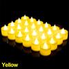 12-1Pcs Colorful LED Candles Battery Operated Flameless Tealight Fake Candles Lamp Wedding Birthday Party Home Decoration Lights