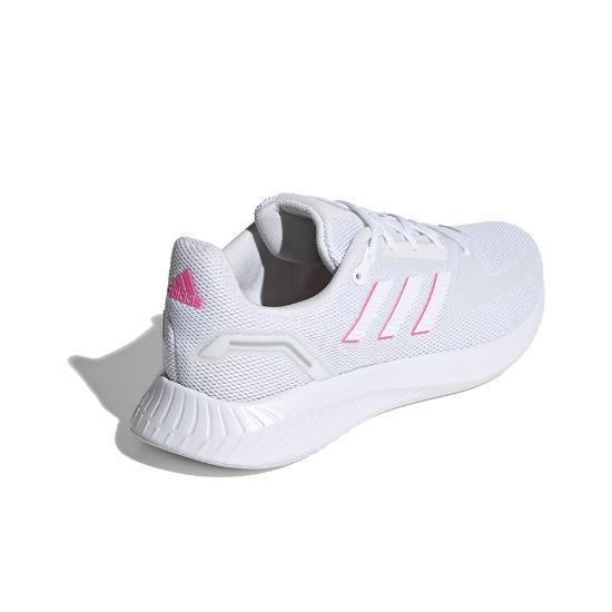 adidas Women's Runfalcon 2.0 White Screaming Pink FY9623