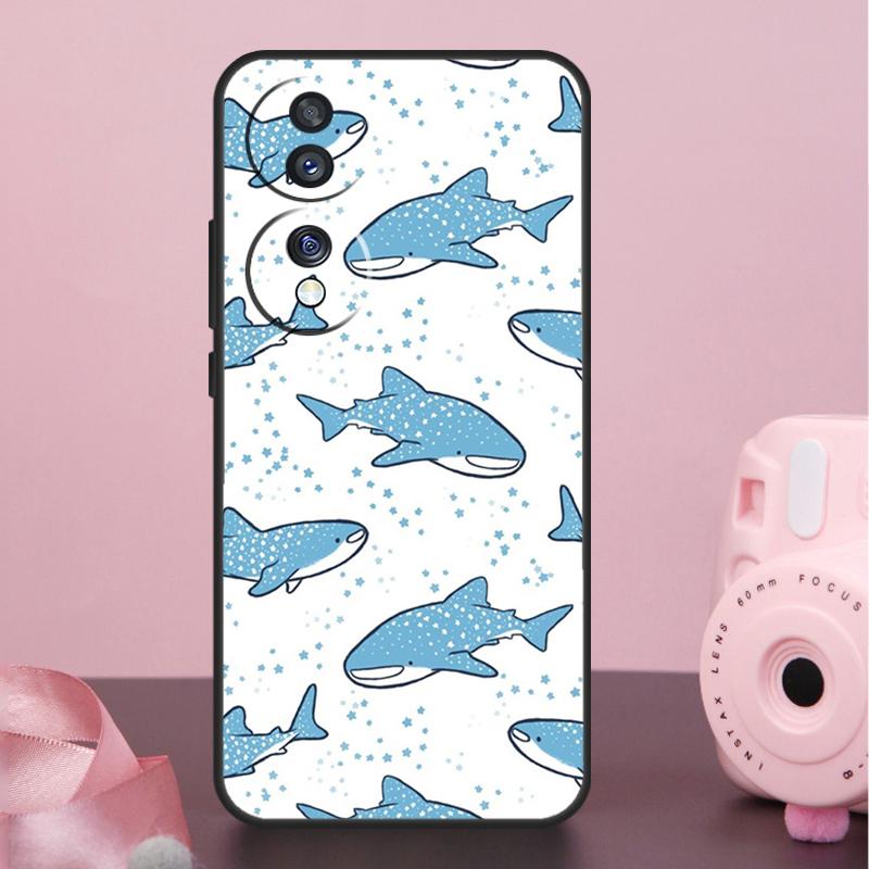 

Чехол со китовыми акулами для Honor 90 70 50 10 Magic 5 Lite Magic 6 Pro X7 X8 X9 X6a X7a X8a X9a X9b X8b Honor X6
