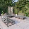 6 Pcs Garden Furniture Set Solid Pine Wood