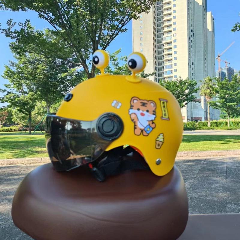 Children s Electric Vehicle Helmet: Four Seasons Sun Protection, Safe & Cute Design