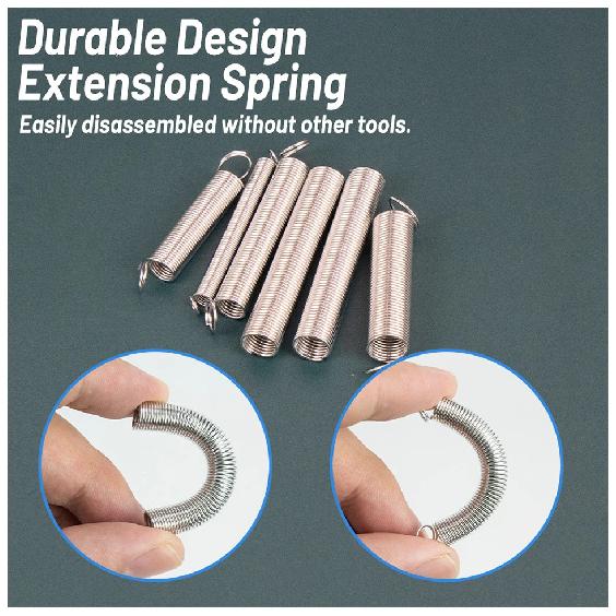 For Home Repairs 200Pcs/set Spring Assortment Kit 20 Sizes Galvanized Steel Compression Springs Mechanical Extension Springs Set