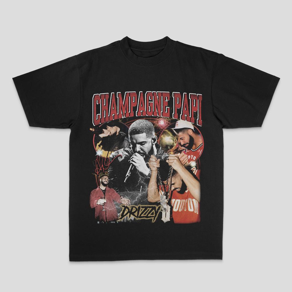 European and American Drake Male Duck Rock, Hip-hop and Rap Top High Street Sporty Casual Men's T-shirt Women's T-shirt Couple