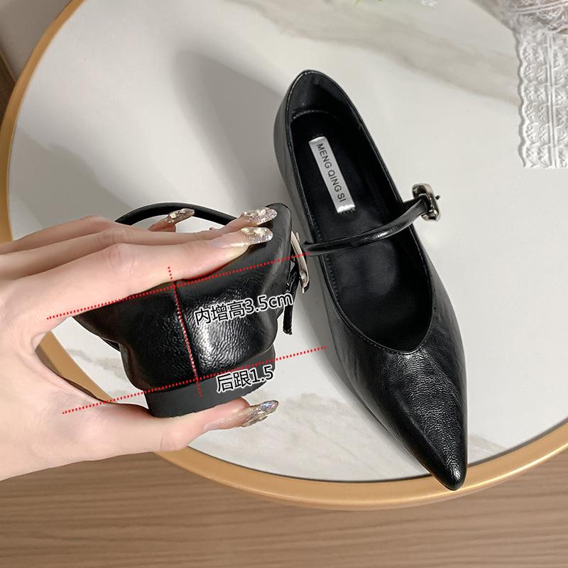 2026 Flats Mary Janes Shoes Women Spring Autumn Elegant Red Buckle Strap Shoes Ladies Shallow Casual Streetwear Loafers