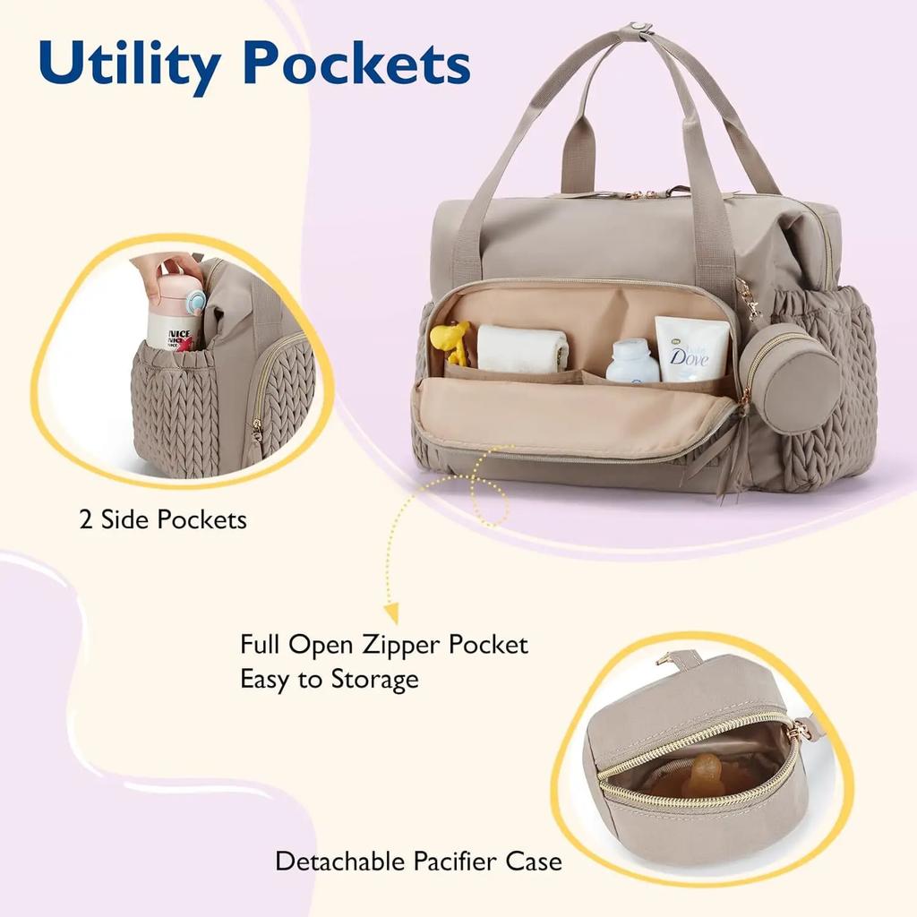 Mommy Diaper Bag Large Capacity Organizer For Baby Diapersr Stroller Hanging Bags Maternity Women Fashion Tote Lightweight