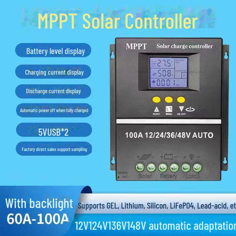 60-100A MPPT Solar Controller for 12/24/48V RV Power Generation
