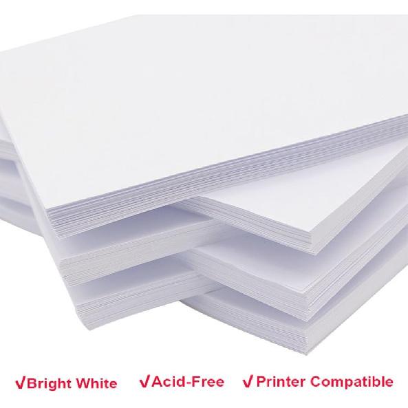 Half Letter Blank Paper, A5 100 Sheets/200 Pages Printer Paper, Unpunched, Blank Copy Paper, 100gsm, White, 5.8'' x 8.2''