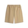 Li Ning Sports Lifestyle Series Solid Color Mid Waist Breathable Versatile Straight Leg Sports Shorts Men shorts Brown Khaki AKSV421-6