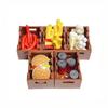 1 Set Foods And Tools Building Blocks Diy Toys Seafood Meat Vegetables Fruit Dessert Dishes Small Particle Blocks