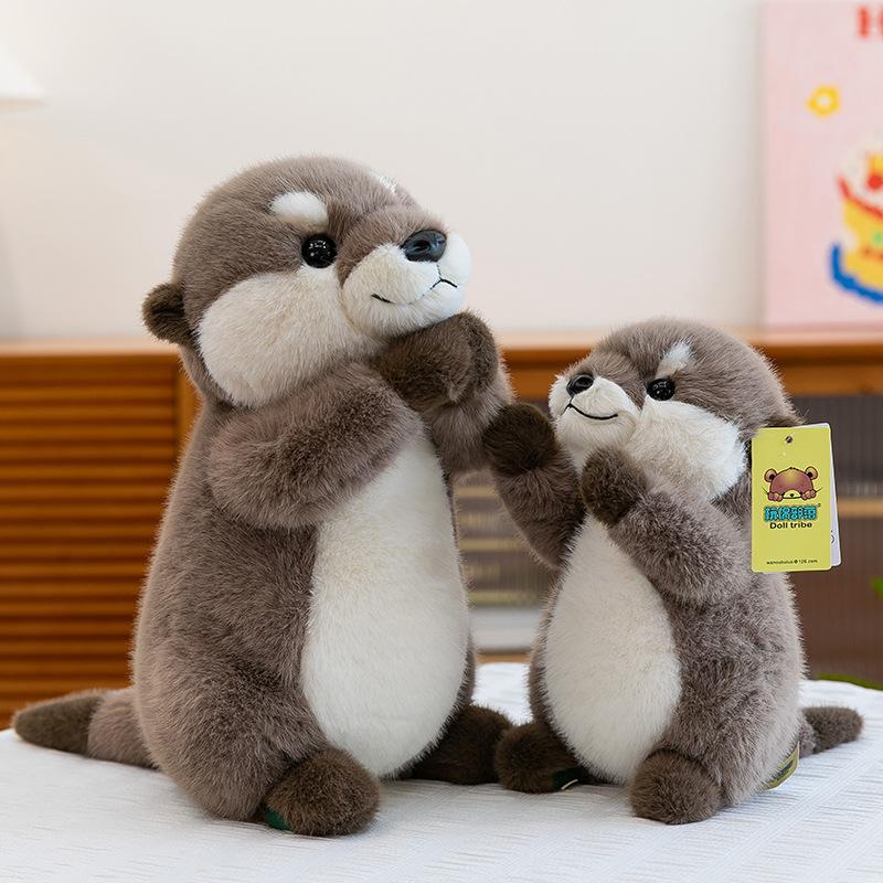 New Cute Lazy Otter Doll Office Bedroom Ornament Children's Plush Toy