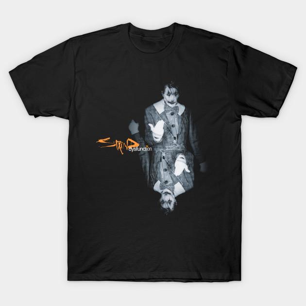 

Men Black Print T-shirt Staind Band No-Cut Transfer Paper Print Cotton Tshirt 3XL чорний